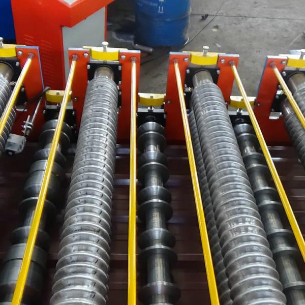 Quality Seamless Double Layer Roof Panel Roll Forming Machine 1200 Mm Feeding Width for sale