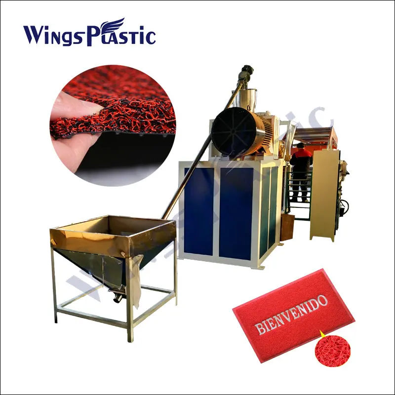 China Plastic PVC Single Color Coil Mat Making Machine Plastic Car Mat Production Equipment factory
