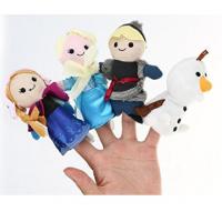 China Lovely Cartoon Plush Toys Frozen Soft Finger Puppets For Promotion Gifts And Premium for sale