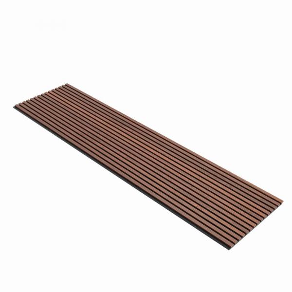 Quality 122x2440mm Acoustic Wooden Slats Wall MDF Board For Indoor Decoration for sale