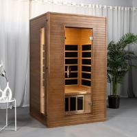China Indoor Solid Wood Carbon Panel Heater Far Infrared Sauna Room For 2 Person factory