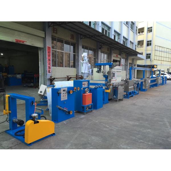 Quality High Speed PVC Plastic Wire Extruder ,  140kg/h Cable Manufacturing Machine for sale