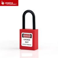 China BOSHI Hot Item 38mm Length Steel Shackle Material Safety Lockout Padlock factory