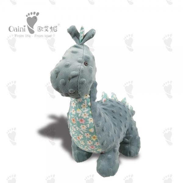 Quality PP Cotton Cartoon Plush Toy Eco Friendly Grey Dinosaur Toy 36 X 47cm for sale