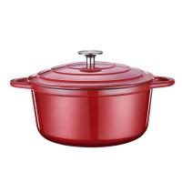 China Multi Purpose Cookware Round Dutch Oven Enameled Cast Iron Soup Pot Non-stick Cooking Pot for sale