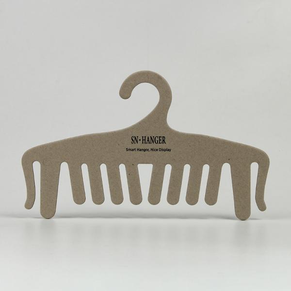 Quality Thick Natural Cardboard Paper Lingerie Hanger Recycled Sustainable Custom Logo for sale