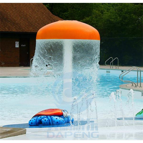 Quality Children Water Splash Pad 3.0m Height Mushroom Water Fountains For Spray Park for sale