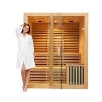 Quality Custom Indoor Modern Home Body Wet Steam Sauna Room For 4 Person for sale