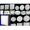 China White Frame Battery Power Led Ceiling Panel Lights Surface Mounted factory