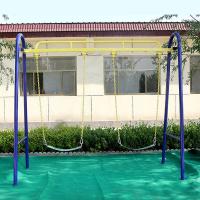 China Galvanized Steel Outdoor Fitness Equipment , Commercial Playground Swing Sets factory
