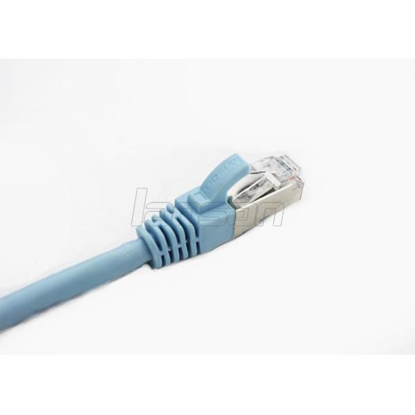 Quality 26AWG O.F.C. Cat5e Ethernet Cable , Flexible PVC 50U Gold Plated Shielded Cat5e Cable for sale