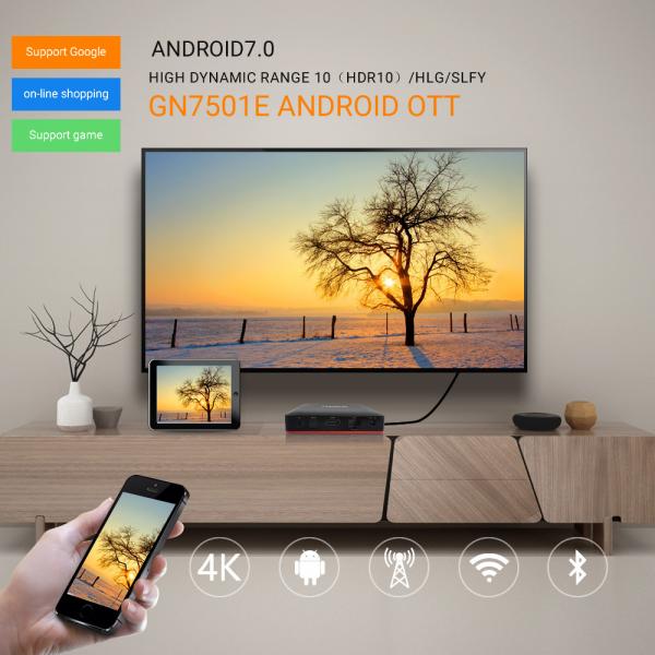 Quality Android Smart TV Box OTT Set Top Box 3D Video Playing 4K for sale
