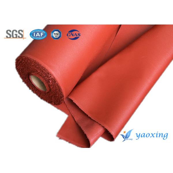 Quality Red Welding Curtain Silicone Coated Glass Cloth Fireproof And Waterproof for sale