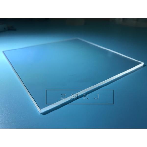 Quality 116x116mm Square Sapphire Optical Windows , Sapphire Crystal Glass 8mm Thickness for sale