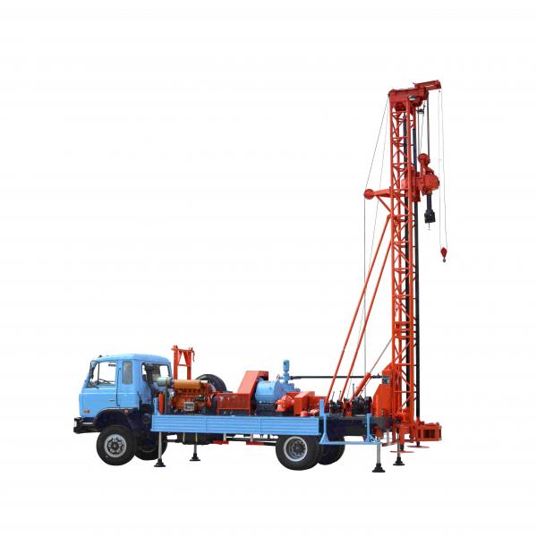 Quality 95kw 400m Deep Water Well Drilling Rig , Water Borehole Drilling Equipment Truck Type for sale