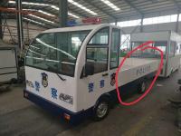 China Battery Operated Platform Truck 3Ton Loading Capacity With Guardrail factory