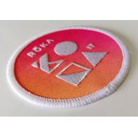 China custom design Dye sublimation Patches Soft Hand Touch iron on badges factory