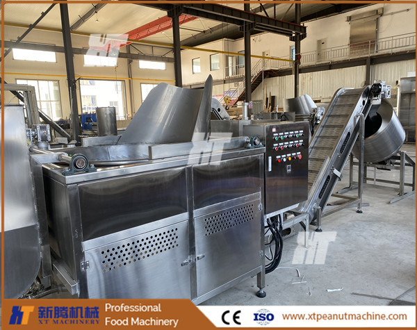 Quality ISO Peanut Frying Machine Chickpea Soybean Auto Frying Machine for sale