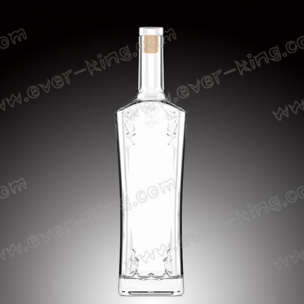 Quality Label Printing ODM SGS Fancy Glass Bottles For Liquor for sale