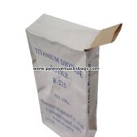 Quality Durable Kraft Paper Valve Sealed Bags / Valve Sacks for Titanium Dioxide Packing for sale