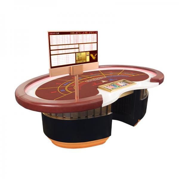 Quality Luxurious Handcrafted Poker Table Solid Marble Baccarat Table for sale