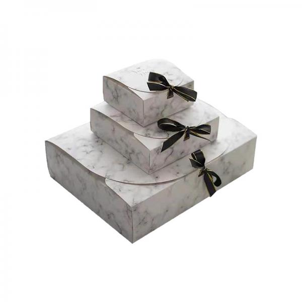 Quality OEM Welcome Rigid Foldable Gift Boxes With Ribbon , Flat Pack Cardboard Boxes for sale