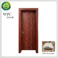 Quality Compressive Resistance WPC Wood Door 2100mm Length Custom School Use for sale