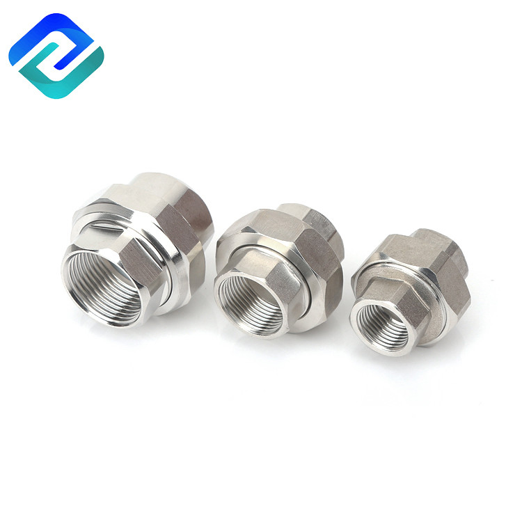China BSP Stainless Steel Pipe Union Threaded Fittings MSS SP for sale