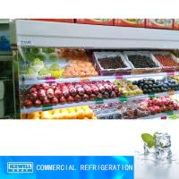 China Hot sale commercial upright fruit display fridge open display refrigerator factory
