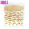 China Blonde Body Wave 13 X 4 Lace Frontal 613 Peruvian Hair Body Wave No Lice factory