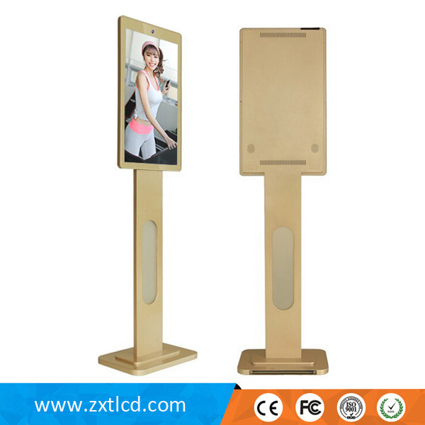Quality 27" Free Standing Interactive Digital Signage Ads Video Display Tv Kiosk for sale