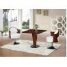 China Hotel Dining Table Modern Mahogany Wood Commercial Restaurant Tables factory