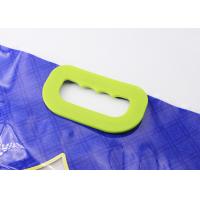China Solid Carry Weight Plastic Bag Handles Clasp Type With 6 Holes Fasten On Rice Bags factory