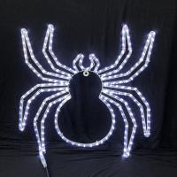China 2018 Halloween festival spider pattern white LED rope light motif light IP55 garden indoor/outdoor decoration lighting for sale