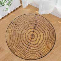 Quality Bedroom Marble Small Circular Rugs Polyester Computer Desk Floor Mat for sale