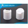 China 28-410 White Plastic Flip Top Caps , Durable Plastic Dispensing Caps PP Material factory