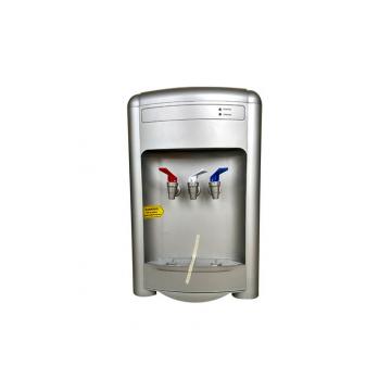 Quality Three Taps Countertop Water Cooler Dispenser Machine Silver Painting Color With for sale