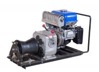 China JJM1Q Line Construction 1 Ton Winch , Cable Pulling Gasoline Powered Winch factory