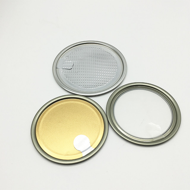 China Various Size Color Tin Can Covers Embossed Printing Thin Wall High Strength factory