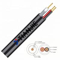 China 75 Ohm Coax Coaxial Composite Power Cable RG59+2C 0.5mm PVC Jacket factory