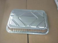 China 2000ml rectangular medium disposable pan aluminium baking tray dish factory
