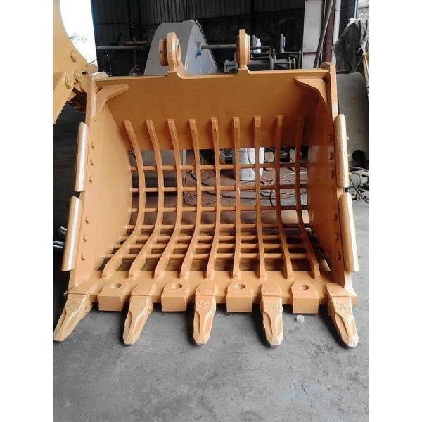 Quality High Strength Excavator Rock Bucket Customizable Bottom Interval Space for sale