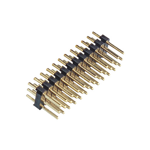 Quality Brass PA6T PA9T Pin Header Connectors 2.0mm Dual Row Straight for sale