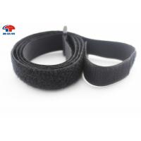China Black Nylon Hook And Loop Cinch Straps Heavy Duty With High Strength factory