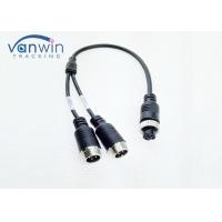 China Aviation Adapter Cable dual 4 Pin Male To 6 Pin Female Connector For 2 Cameras factory
