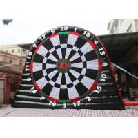 China Giant Inflatable Soccer Dart Board CE / UL Air Blower For Outdoor Play factory
