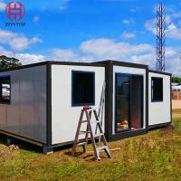 Quality Expandable fabricated house container folding insulation solar prefab container for sale