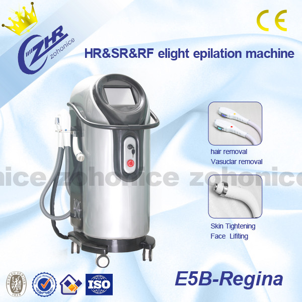 China Vertical E-light IPL RF , Wrinkle / Hair Removal Salon Machine factory