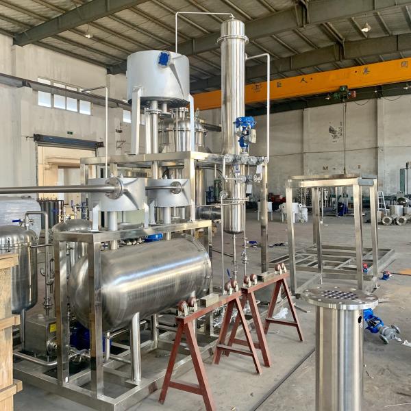 Quality Industrial Stainless Steel Falling Film Evaporator For Solvent Evaporation for sale