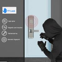 Quality TTLock Advanced Intelligent Door Lock Digital Silver Aluminium Alloy For for sale